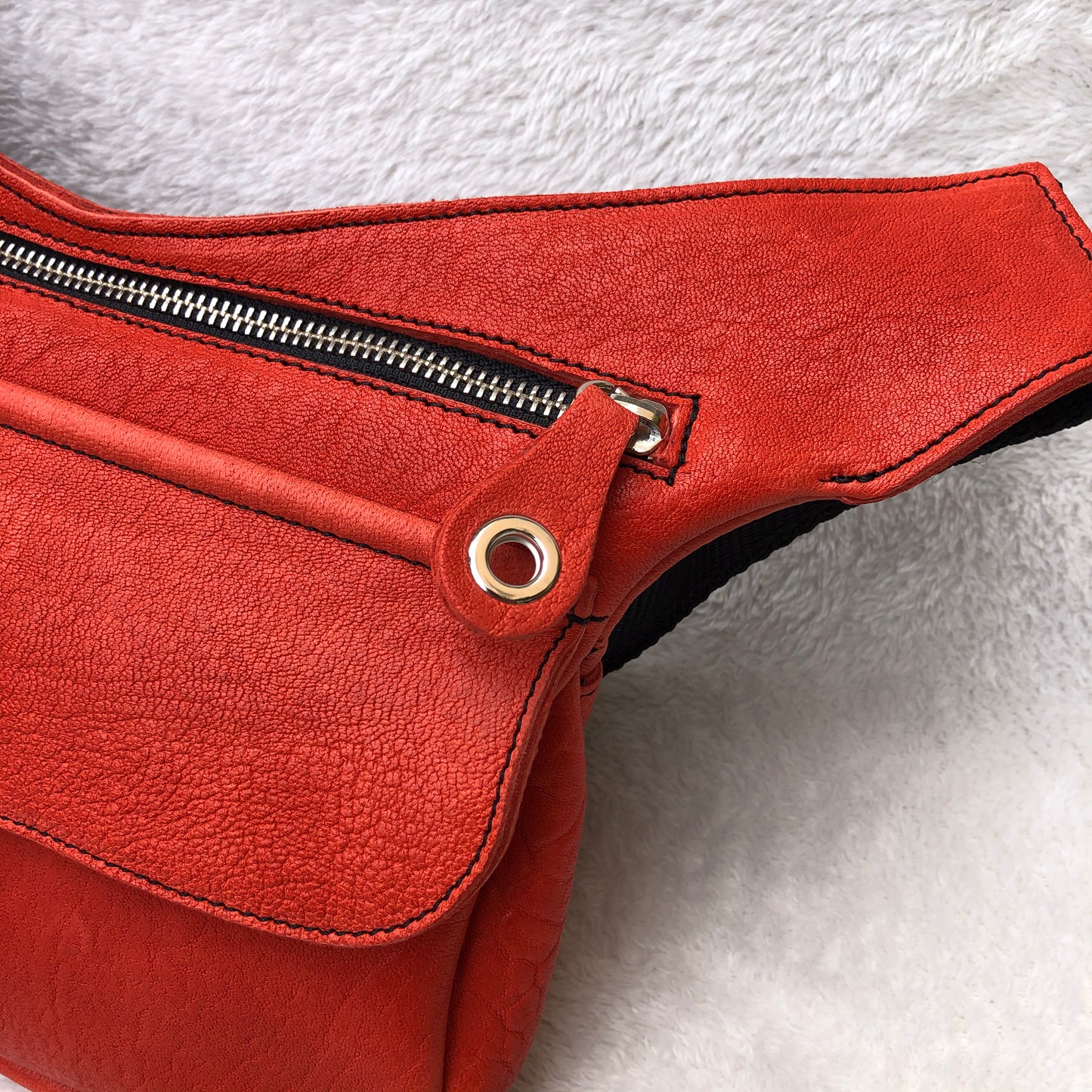 Summer Red-Orange Natural BioCuir® Leather Exclusive Part No. 7285