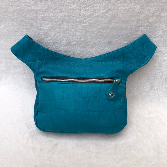 Summer Dark Turquoise Natural leather BioCuir® Exclusive Piece No. 7248