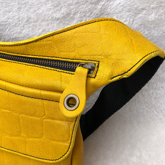 Summer Yellow Party Natural BioCuir® Leather Exclusive Piece No. 7253