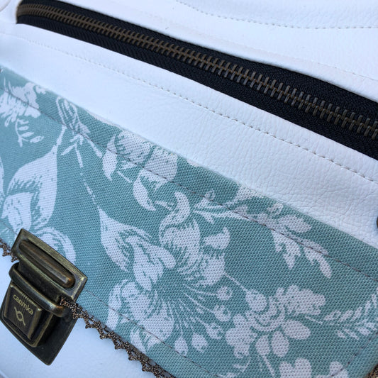 Special White Summer Vegan Leather Unique Piece No. 7321