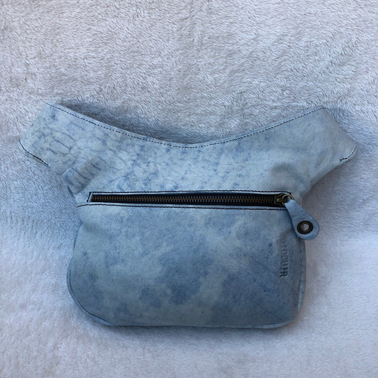 Summer Ocean Blue Naturleder BioCuir® Exklusiv-Stück Nr. 7330