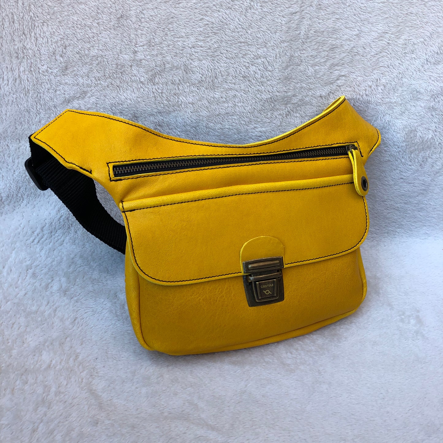 Summer Happy Yellow Natural BioCuir® Leather Exclusive Part No. 7309