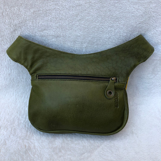 Summer Green & Yellow Natural BioCuir® Leather Exclusive Part No. 7390