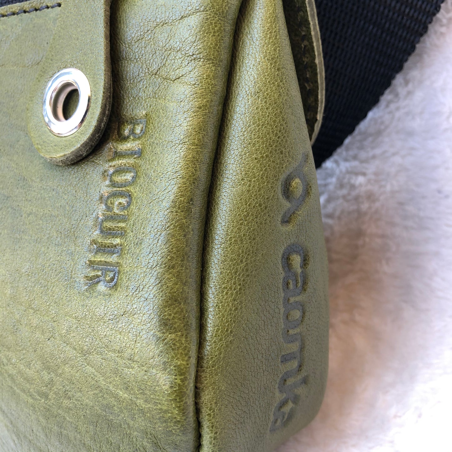 Special Summer Green Olive Natural BioCuir® Leather Exclusive Piece No. 7364