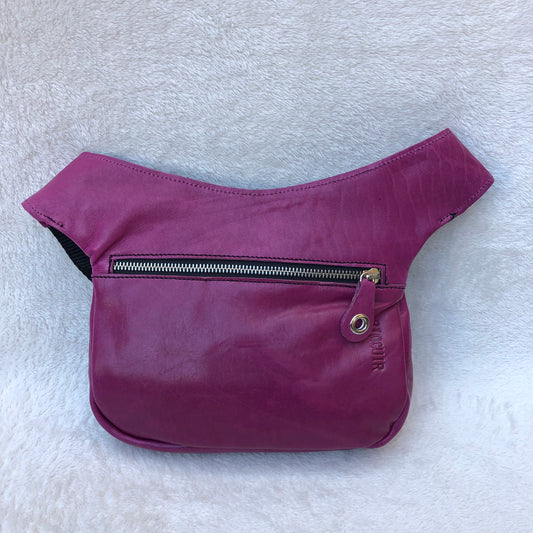 Special Summer Purple & Orange Natural BioCuir® Leather Exclusive Piece No. 7362