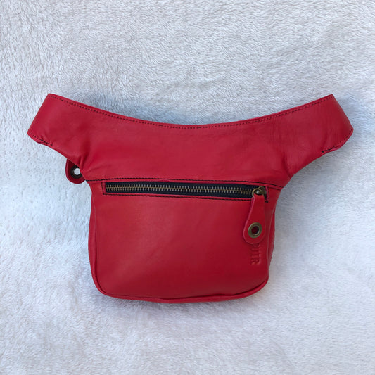 Mini Summer Red Ferrari - Old Gold · Piel natural BioCuir® Pieza Exclusiva Núm. 7414