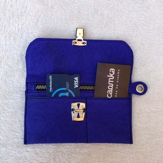 CAOMKA Flat Coin Purse Natural BioCuir® Leather Exclusive Piece No. 7513