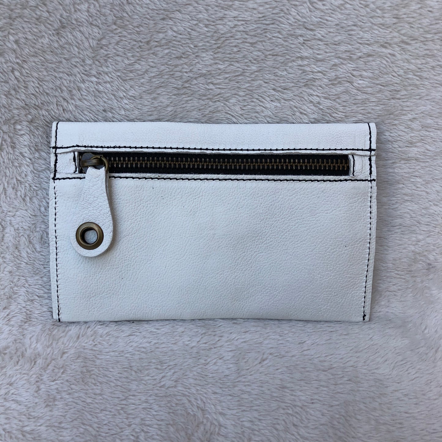 CAOMKA Flat Coin Purse Natürliches BioCuir®-Leder Exklusivstück Nr. 7519
