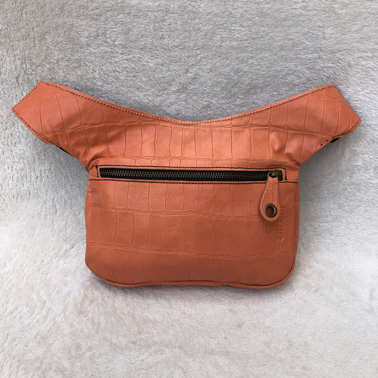 Summer Salmon Old Gold BioCuir® Natural Leather Exclusive Piece No. 7560