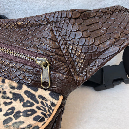 Special Animal Print Brown · Tejido de Polipiel · Pieza Única Núm. 7563