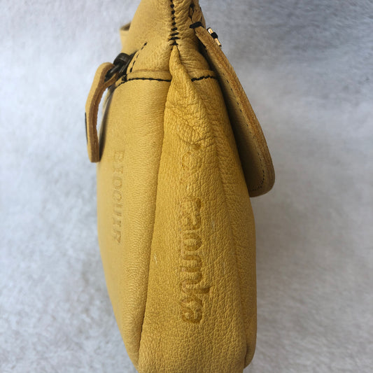 Summer Yellow & Old Gold Natural BioCuir® Leather Exclusive Piece No. 7603