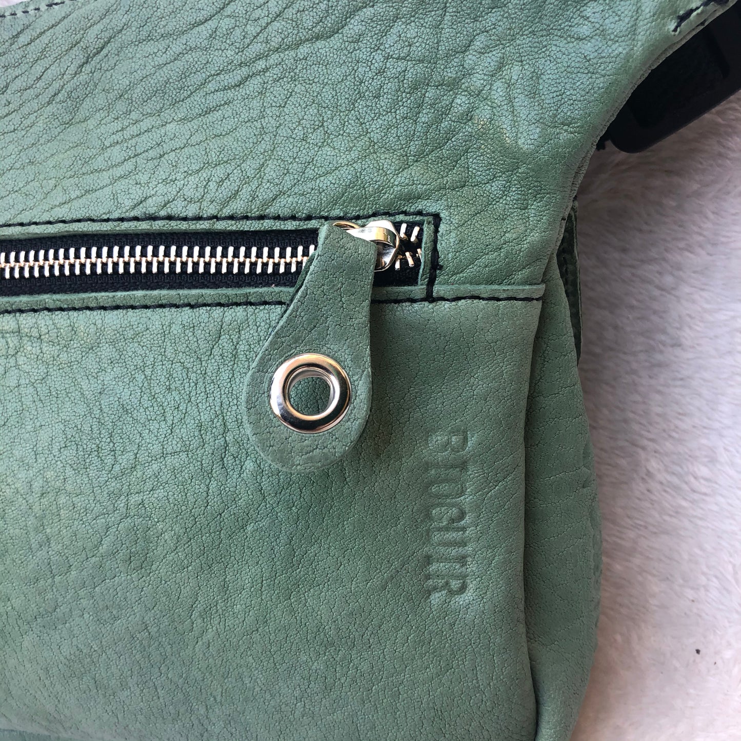 Summer Special Green & Silver Natural BioCuir® Leather Exclusive Part No. 7612