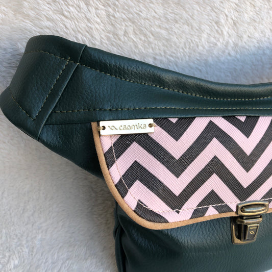 Mini Special Dark Green Fantasy Vegan Leather Exclusive Piece No. 7642