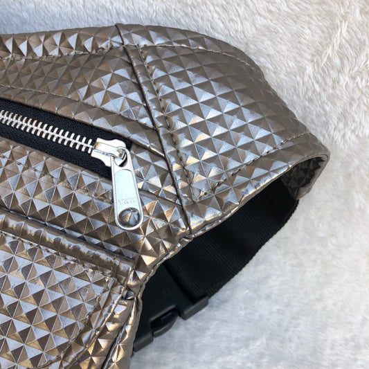 Premium Brown Platinium Leatherette Fabric Unique Piece No. 7667
