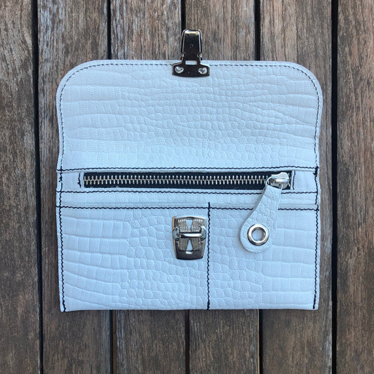 CAOMKA Flat Coin Purse Natural BioCuir® Leather Exclusive Piece No. 7669