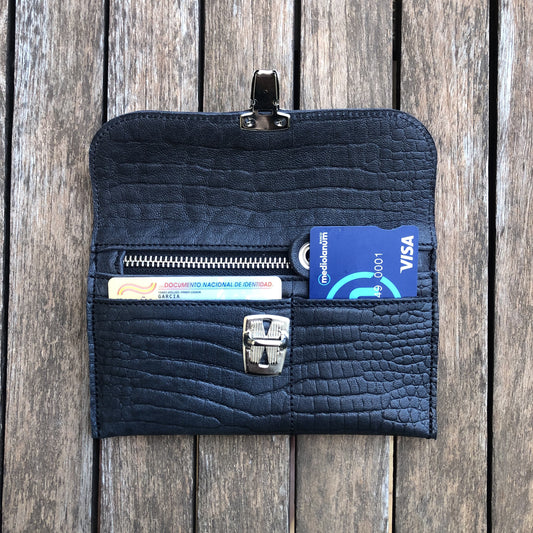 CAOMKA Flat Coin Purse Natural BioCuir® Leather Exclusive Piece No. 7668