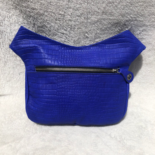 Summer Electric Blue & Silver Natural BioCuir® Leather Exclusive Part No. 7680
