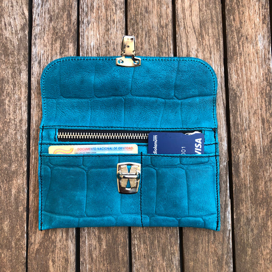 CAOMKA Flat Coin Purse Natural BioCuir® Leather Exclusive Piece No. 7729
