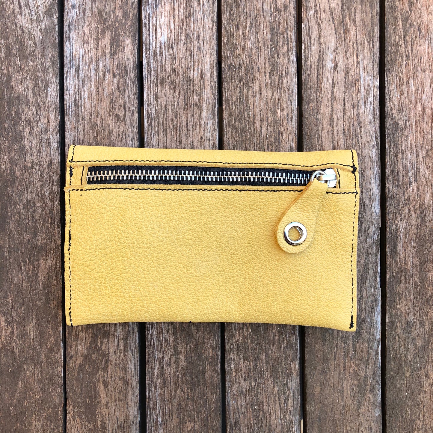 CAOMKA Flat Coin Purse Natürliches BioCuir®-Leder Exklusivstück Nr. 7699