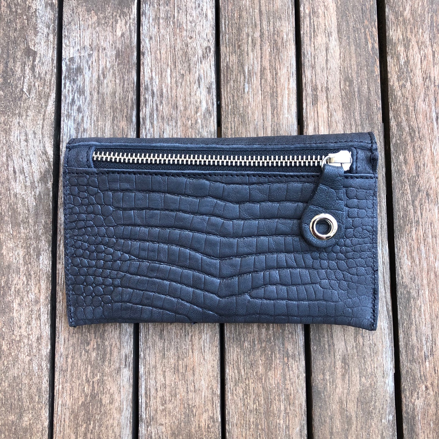 CAOMKA Flat Coin Purse Natural BioCuir® Leather Exclusive Piece No. 7795