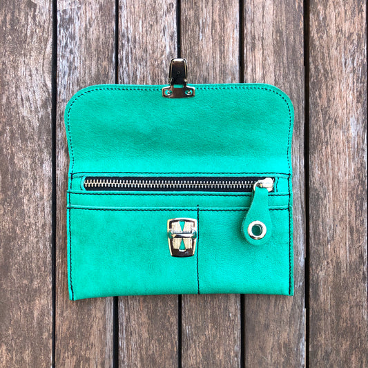 CAOMKA Flat Coin Purse Natural BioCuir® Leather Exclusive Piece No. 7752
