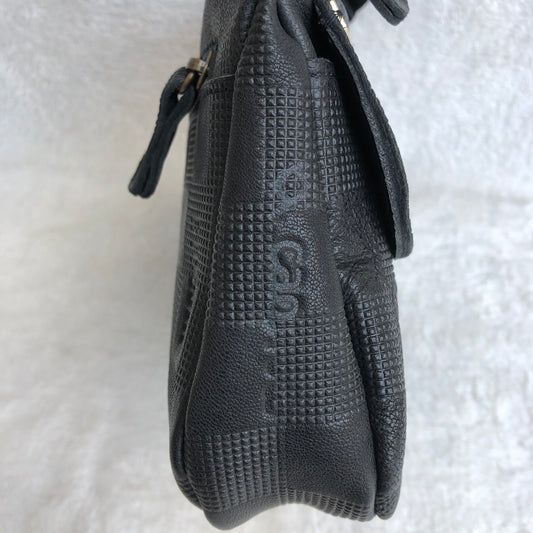 Special Black - Old Gold BioCuir® natural leather Exclusive Piece No. 7722