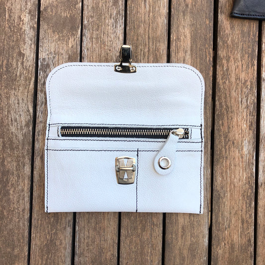 CAOMKA Flat Coin Purse Natural BioCuir® Leather Exclusive Piece No. 7819