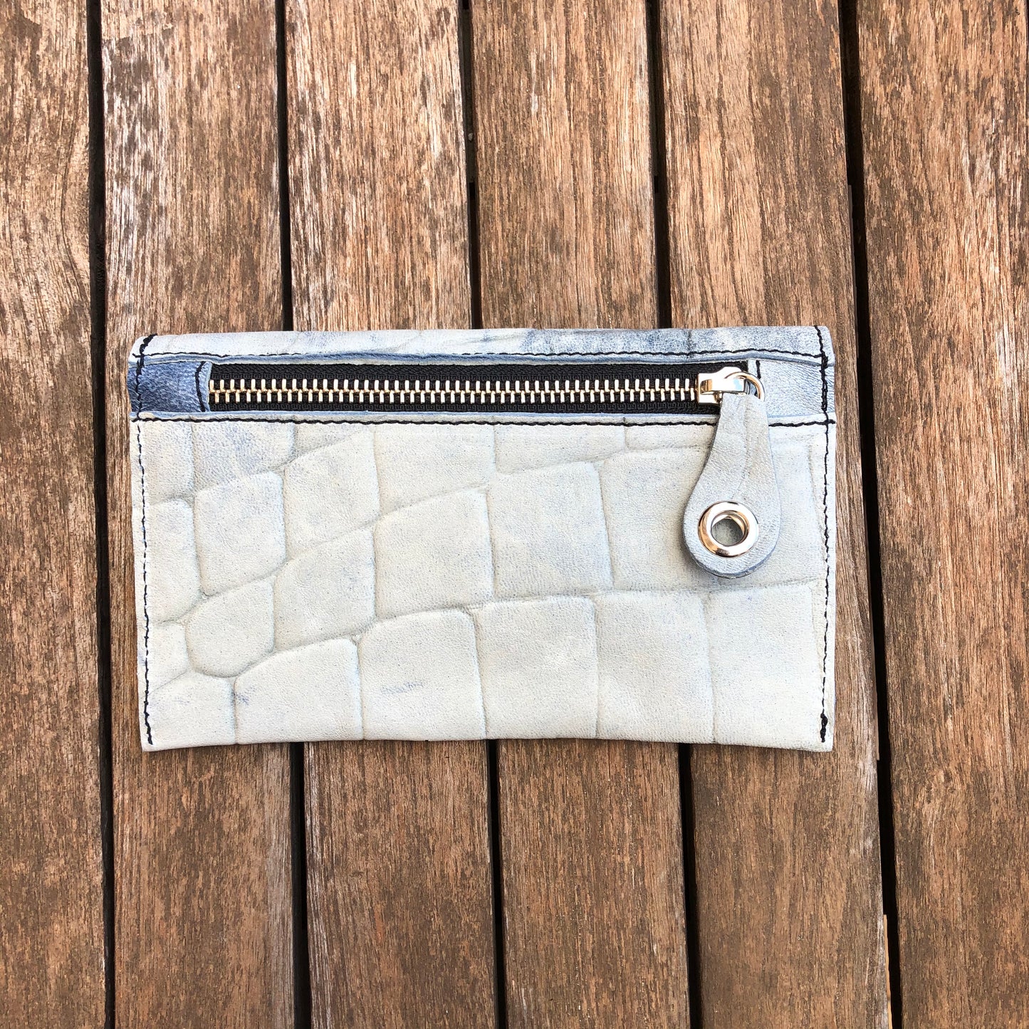 Monedero Plano CAOMKA · Piel natural BioCuir® · Pieza Exclusiva Núm. 7693