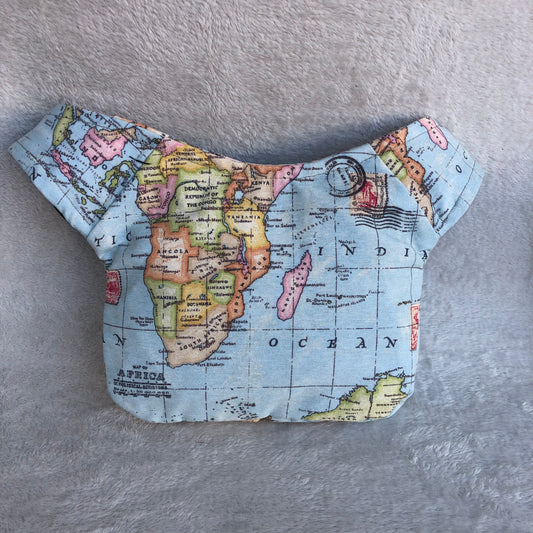 Caomka World Map & Old Gold Unique Piece No. 7741