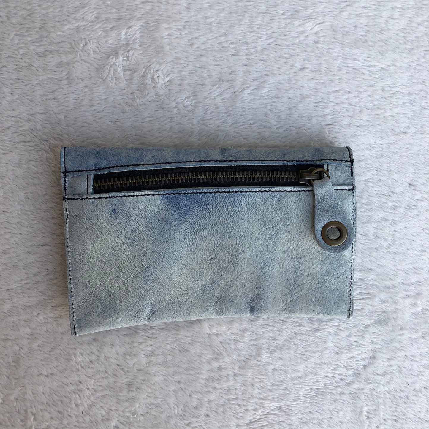 CAOMKA Flat Coin Purse Natural BioCuir® Leather Exclusive Piece No. 7775