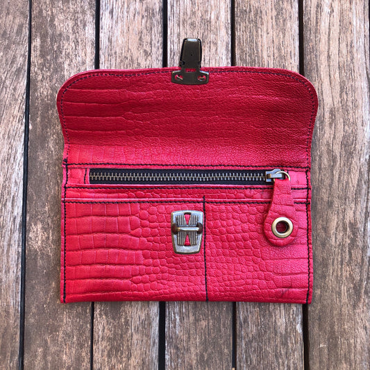 CAOMKA Flat Coin Purse Natural BioCuir® Leather Exclusive Piece No. 7825