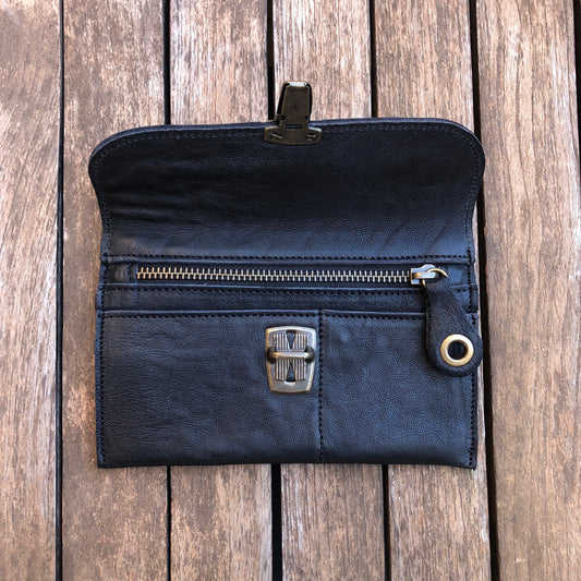 CAOMKA Flat Coin Purse Natural BioCuir® Leather Exclusive Piece No. 7853