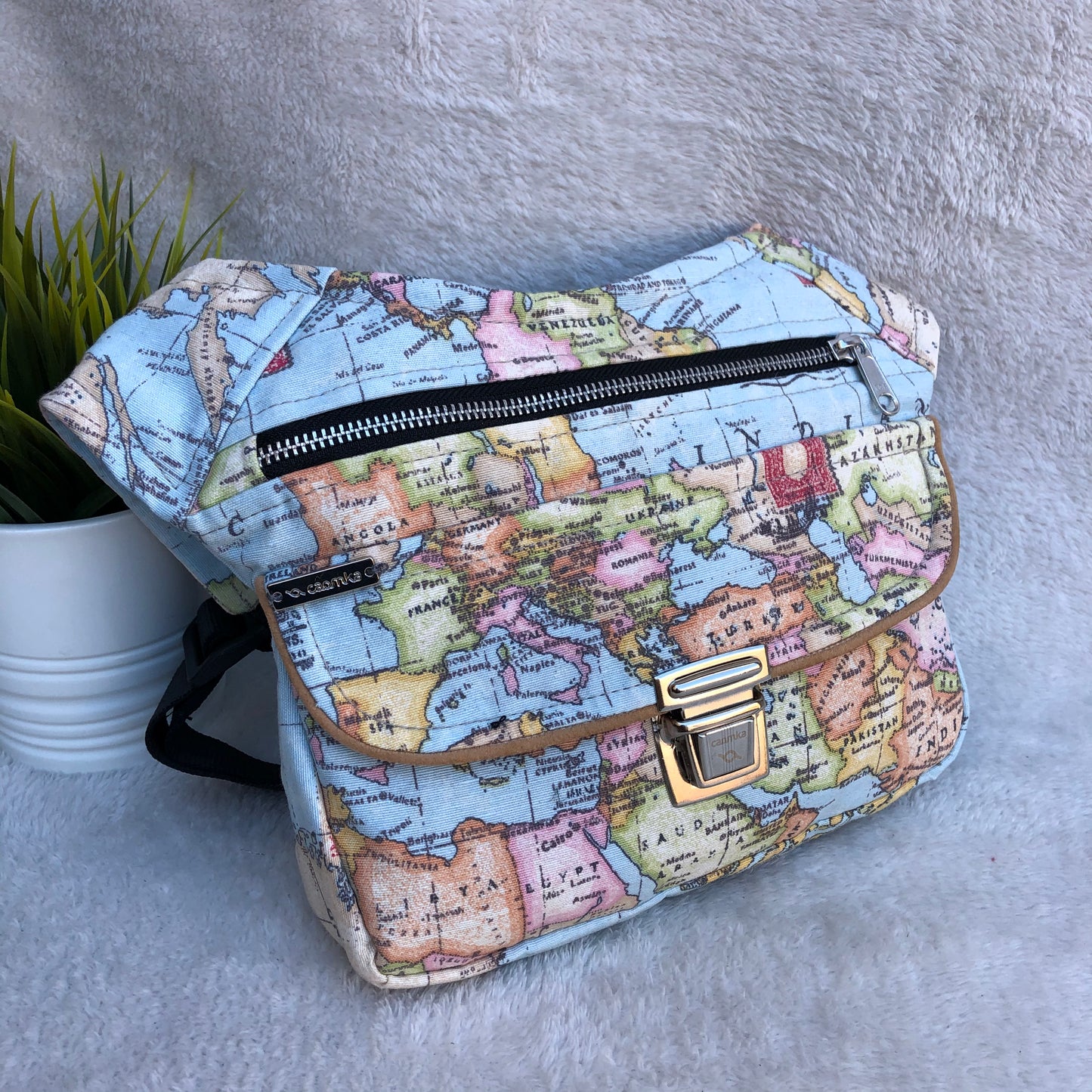 Special World Map Silver. Unique Piece No. 7786