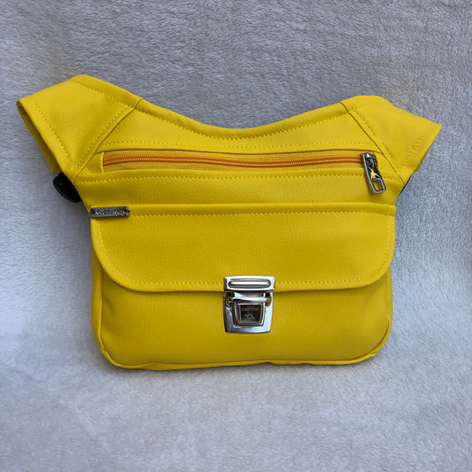 Special Yellow & Silver Vegan Leather. Exclusive Piece No. 7894