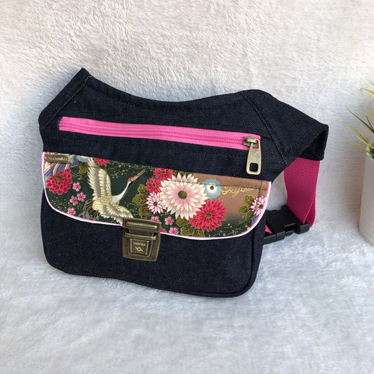 Special Jeans & Japanese Flowers Unique Piece No. 7953