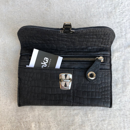 CAOMKA Flat Coin Purse Natural BioCuir® Leather Exclusive Piece No. 8030