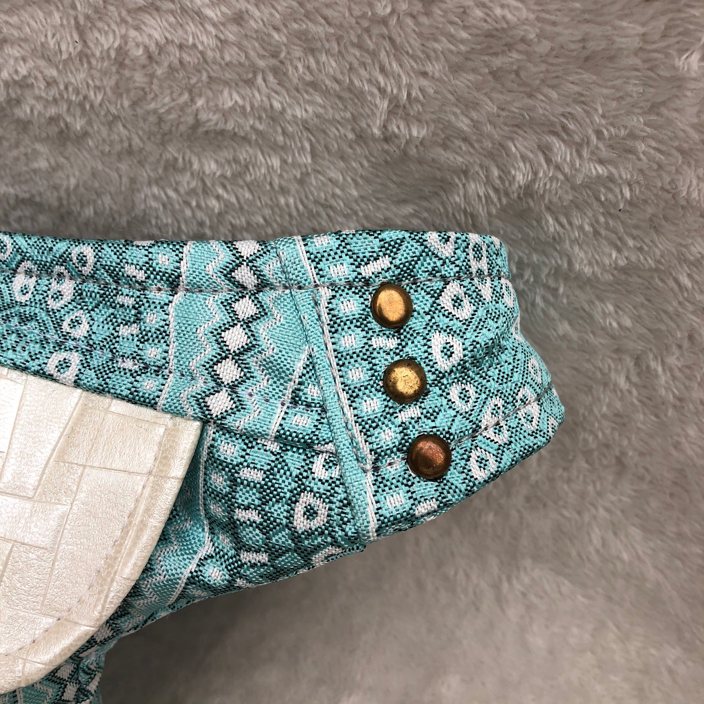 Mini Sky Blue Plus & Old Gold Unique Piece No. 8104