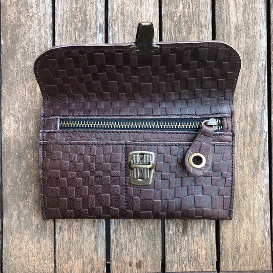 CAOMKA Flat Coin Purse Natural BioCuir® Leather Exclusive Piece No. 8120