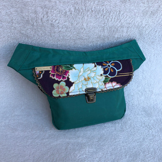Mini Green Japanese Flowers · Waterproof · Unique Piece No. 8161