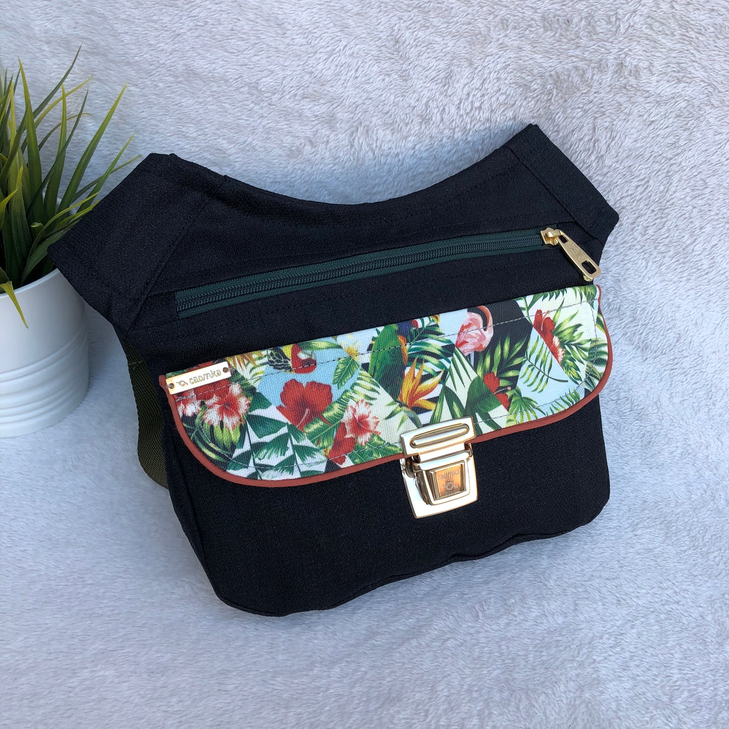 Special Black Jungle · Waterproof · Unique Piece No. 8251 + Extra back pocket