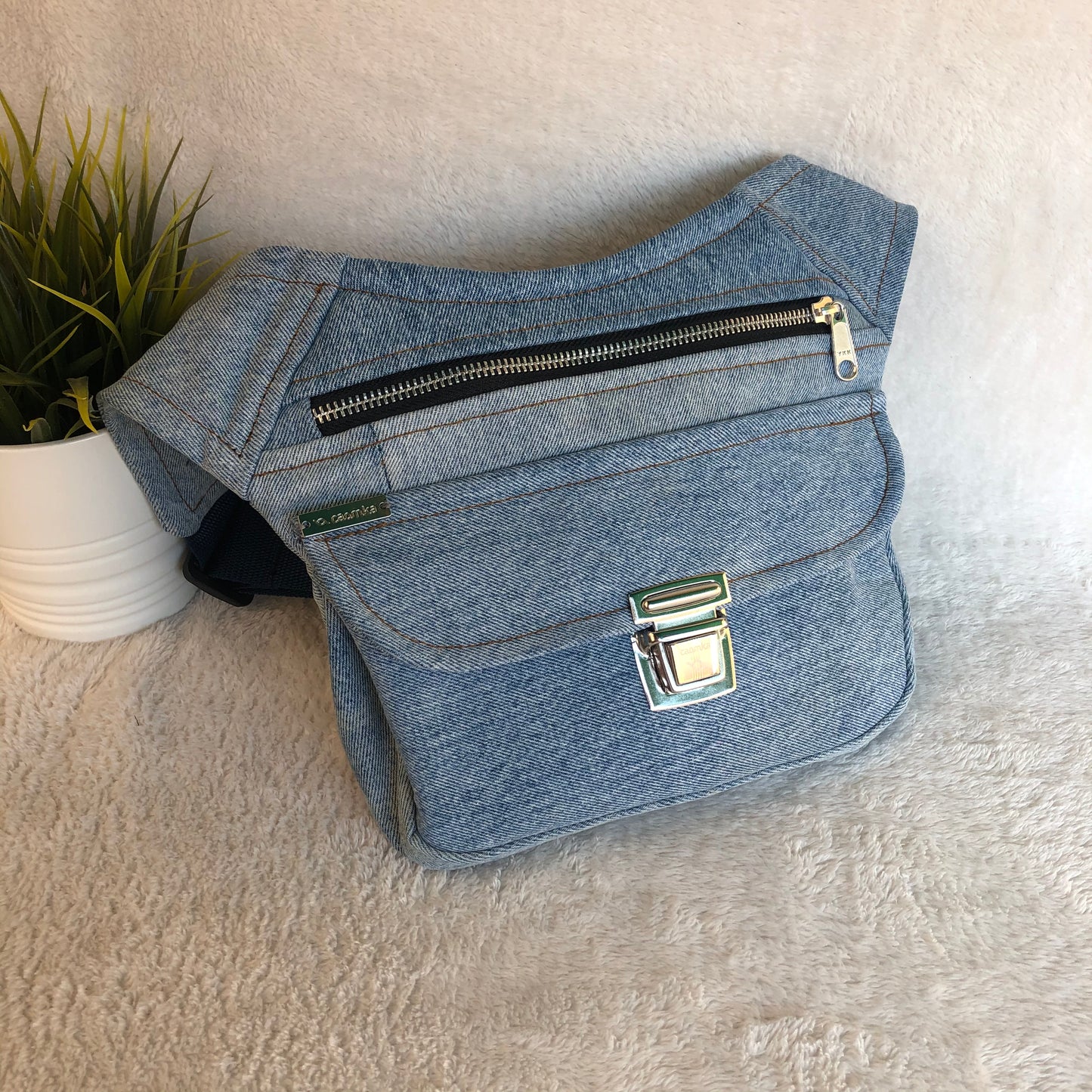 ♻️Jeans Recycled♻️ Unique Piece No. 8302