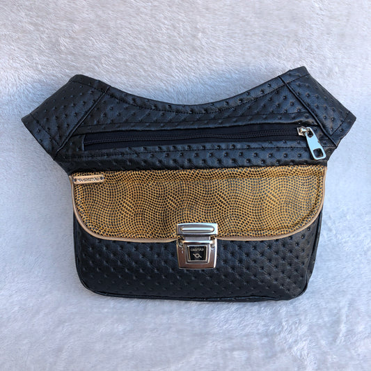 Premium Black Top Vegan Leather. Unique Piece No. 8504