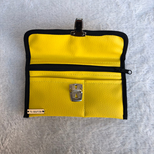 CAOMKA Flat Coin Purse Vegan Leather Exclusive Piece No. 8533