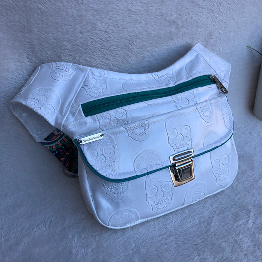Special White Skulls Vegan Skin. Unique Piece No. 8580