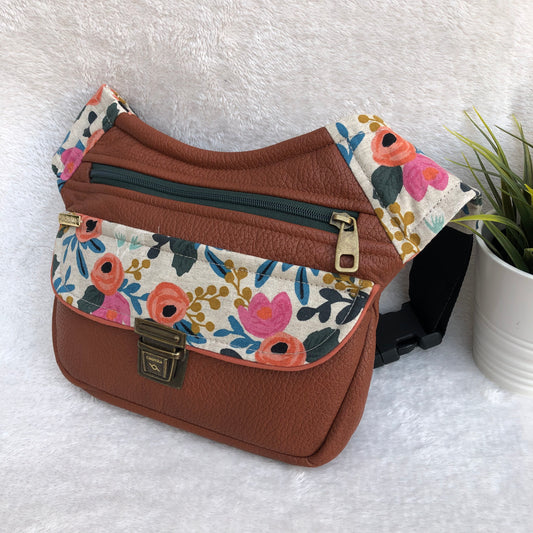 Special Brown & Flowers · Piel Vegana · Pieza Única Núm. 8646