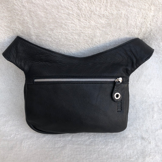 Summer Black & Mandalas BioCuir® natural leather Unique Piece No. 8613
