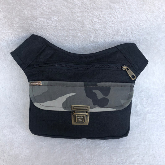 Spike Black Camouflage + Extra back pocket Unique Piece No. 8776