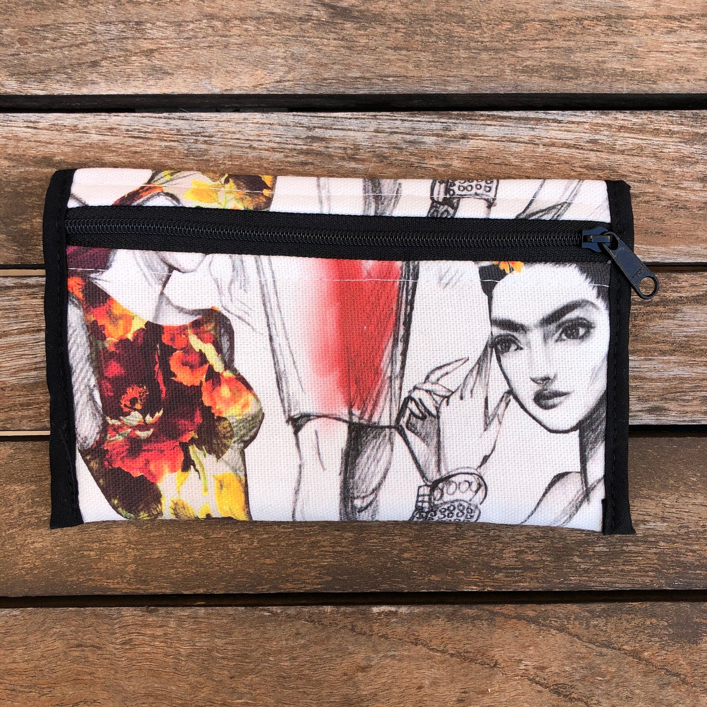 CAOMKA Flache Geldbörse Unikat Nr. 8936