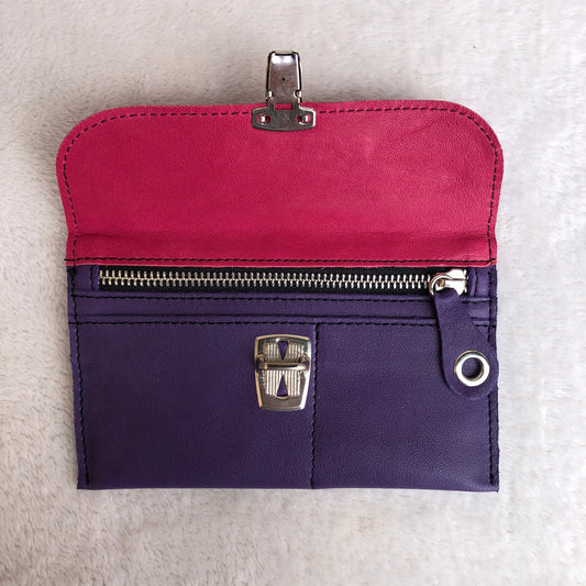 CAOMKA Flat Coin Purse Natural BioCuir® Leather Exclusive Piece No. 8915