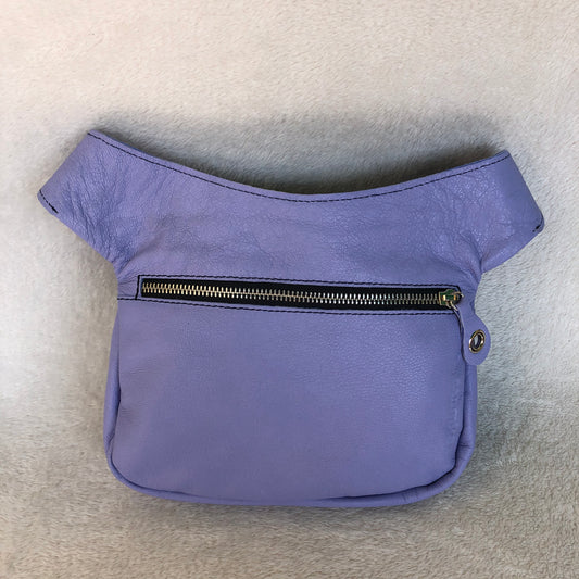 Premium Lavender Stars & Silver Natural BioCuir® Leather Exclusive Piece No. 9123